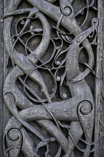 Artfully carved north portal