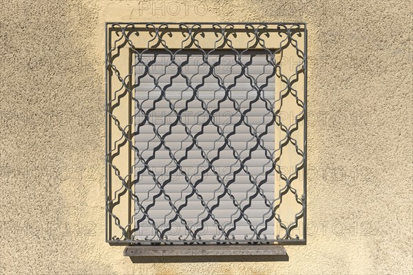Grille in front of closed window