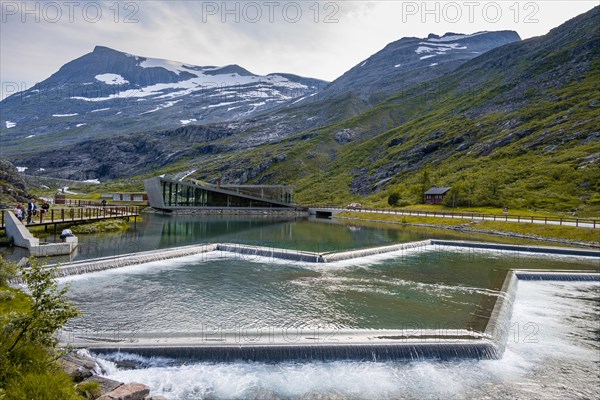 Trollstigen Kafe and Stigfossen River