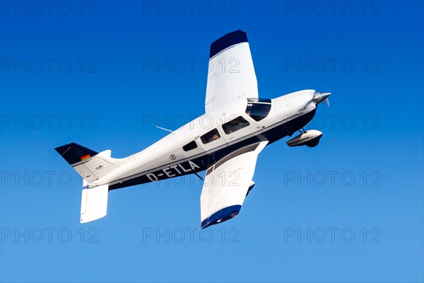 A Piper PA-28-181 Archer III aircraft of the Hesse-Flieger Verein Darmstadt with registration D-AIGM at Frankfurt Airport