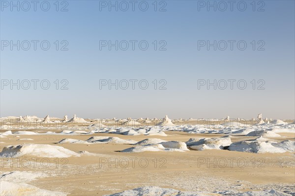 View over the white desert