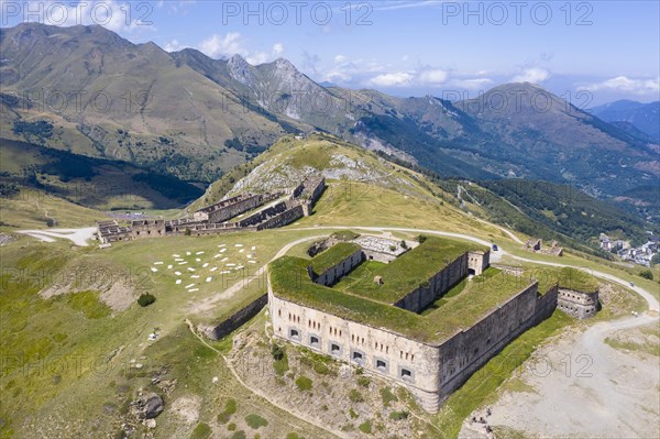 Aerial view Fort Central at an altitude of 1926 meters