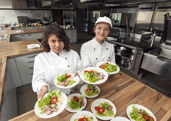 Canteen kitchen in a vocational college in Duesseldorf