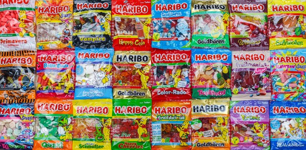 Haribo gummy bears different varieties wallpaper