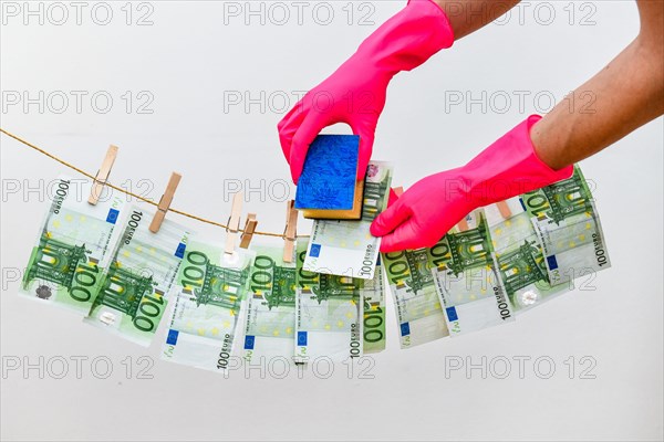 Symbol photo money laundering