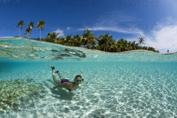 Snorkeling in front of Palm Island