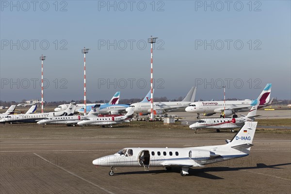 Business jet Cessna 551 Citation II/SP at Executive Terminal Jet Aviation