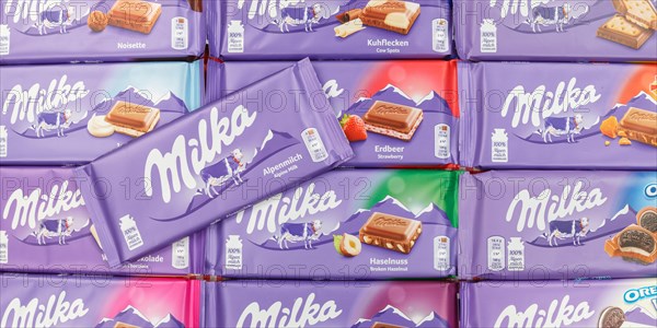 Milka chocolates different varieties wallpaper