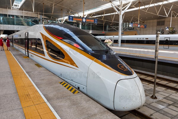 Fuxing High Speed Train Trains HGV Tianjin Station