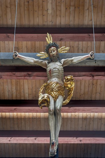 Christ figure at the cross