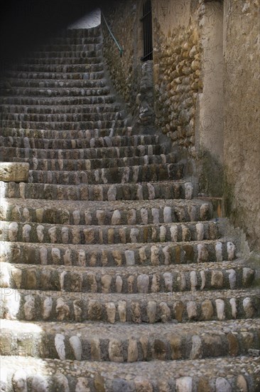 Stone staircase in a typical Provencal village