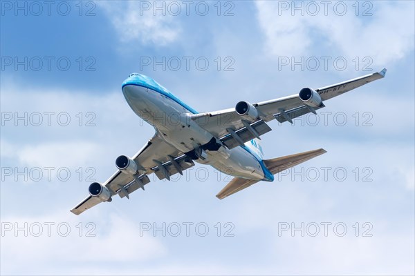 A KLM Asia Boeing 747-400 with the registration PH-BFY at Sint Maarten airport