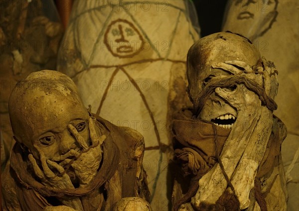 Mummies of the Chachapoya culture in the museum of Leymebamba