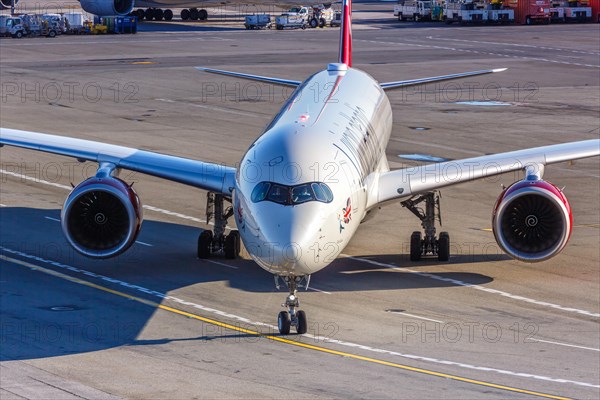 An Airbus A350-1000 aircraft of Virgin Atlantic Airways with registration G-VPRD at New York John F Kennedy