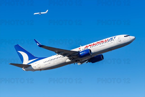 A Boeing 737-800 of AnadoluJet with the registration TC-JFP at Frankfurt Airport