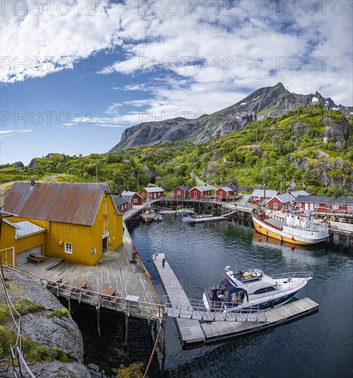 Harbour with fishing boat