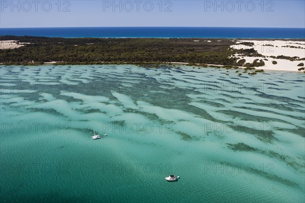 Aerial view Moreton Island