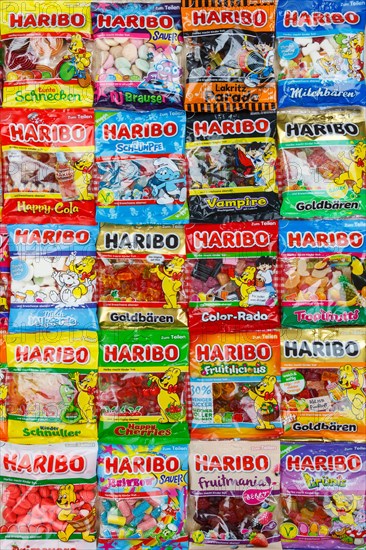 Haribo gummy bears different varieties wallpaper