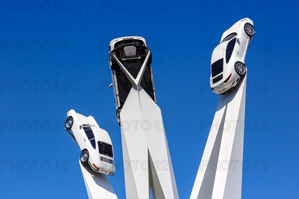 Porsche Platz in Stuttgart Zuffenhausen Germany car 911 art artwork architecture