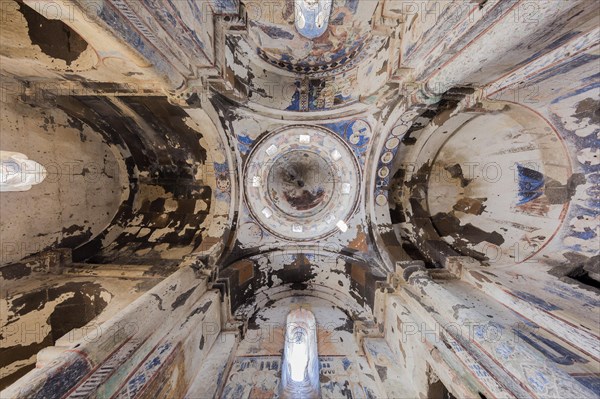 Ceiling of Tigran Honents Church in Ani is a ruined medieval Armenian town