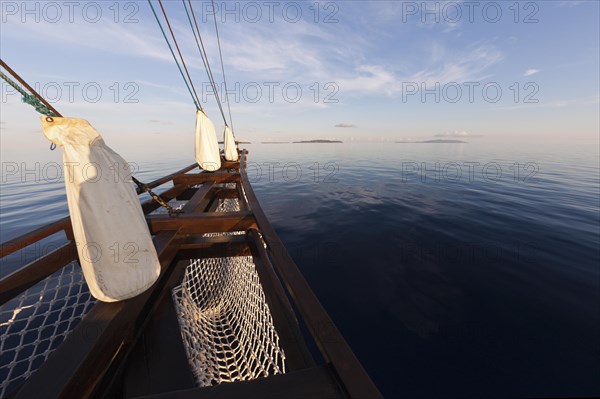 By boat in Triton Bay