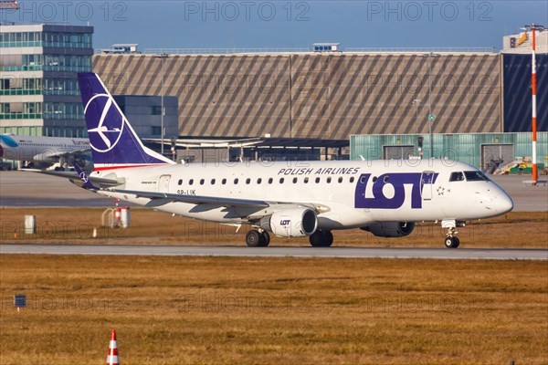 A LOT Embraer ERJ175 with registration SP-LIK at Stuttgart Airport