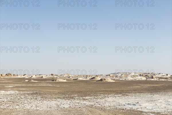 View over the white desert