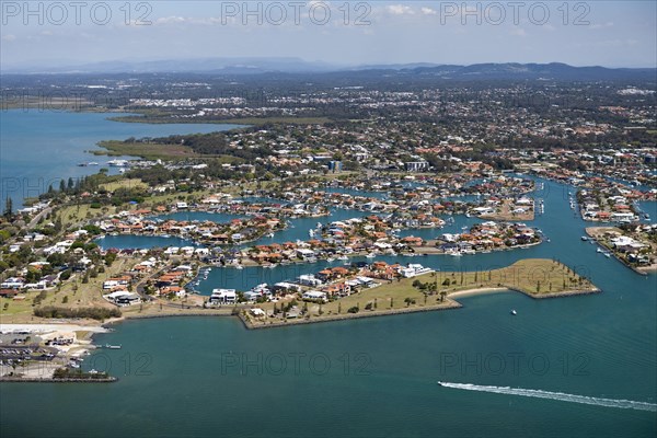 Aerial view of Raby Bay