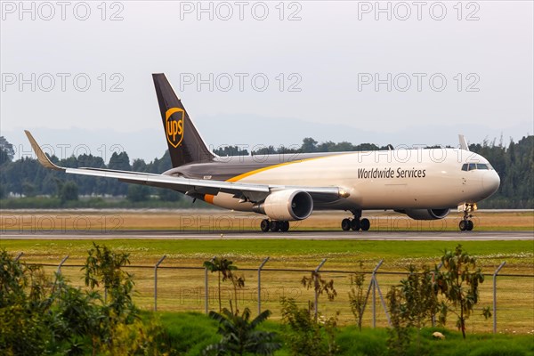 A UPS United Parcel Service Boeing 767-300F aircraft with registration number N335UP at Bogota Airport
