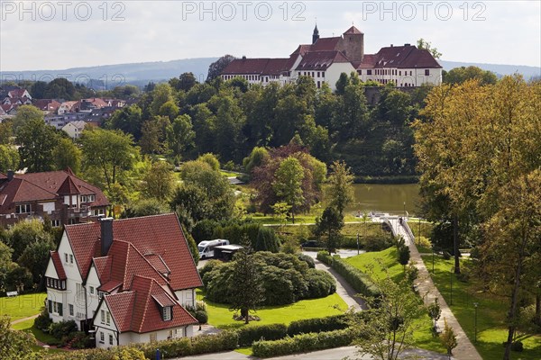 Iburg Castle above the town