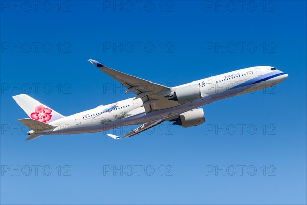 A China Airlines Airbus A350-900 with registration number B-18908 at Frankfurt Airport