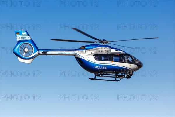 Police helicopter Airbus Helicopters H145 with registration D-HBWX at Stuttgart Airport