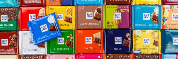 Ritter Sport chocolates different varieties wallpaper