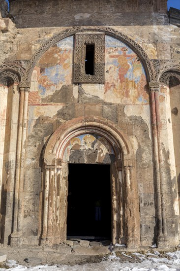 Frescoes of Tigran Honents Church in Ani is a ruined medieval Armenian town