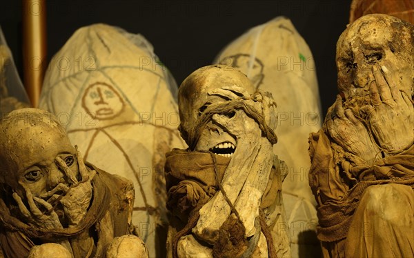 Mummies of the Chachapoya culture in the museum of Leymebamba