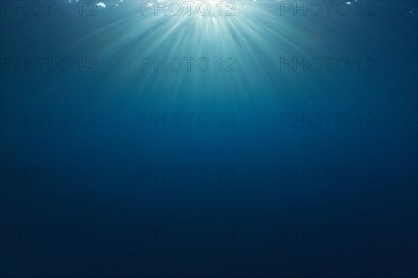 Sunbeams in the ocean