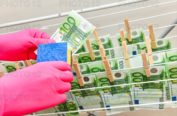 Symbol photo money laundering