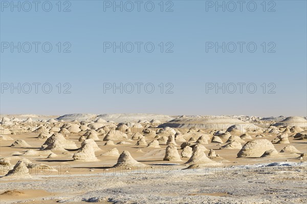 View over the white desert