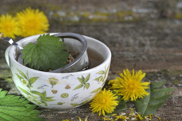 Cup of dandelion tea