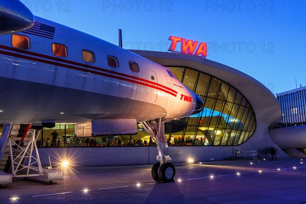 A Lockheed L1649A Starliner aircraft of TWA Trans World Airlines with registration N8083H at New York John F Kennedy