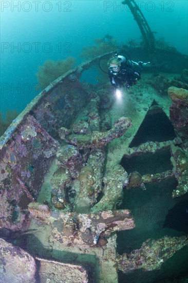 Diver at Japanese Wreck 2