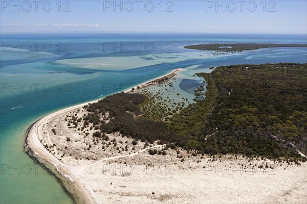 Aerial view Moreton Island