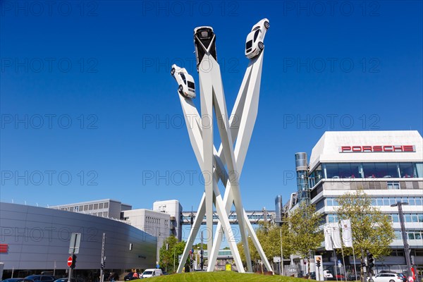 Porsche Platz Headquarters in Stuttgart Zuffenhausen Germany Art Artwork Architecture