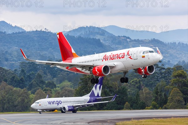 An Avianca Airbus A319 aircraft with registration N753AV at Medellin Rionegro Airport