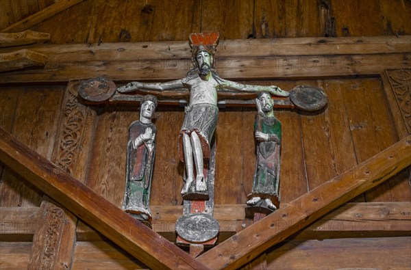 Cross in the stave church Urnes