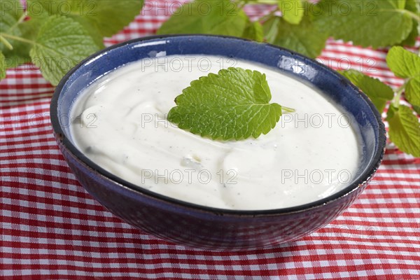 Lemon balm curd cream