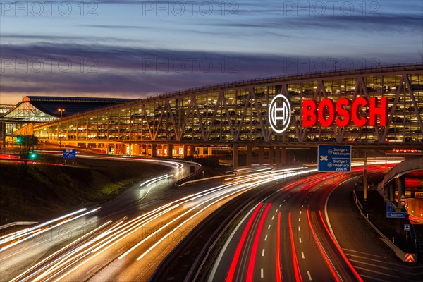 Traffic Motorway A8 Messe Stuttgart Bosch Parking Garage