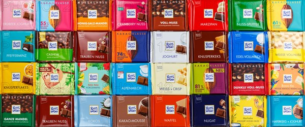 Ritter Sport chocolates different varieties wallpaper