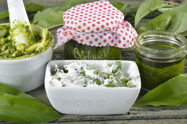 Production of wild garlic butter