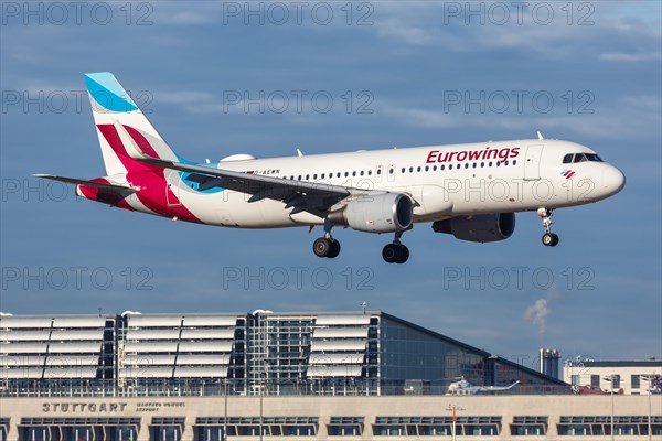 A Eurowings Airbus A320 with registration D-AEWN at Stuttgart Airport